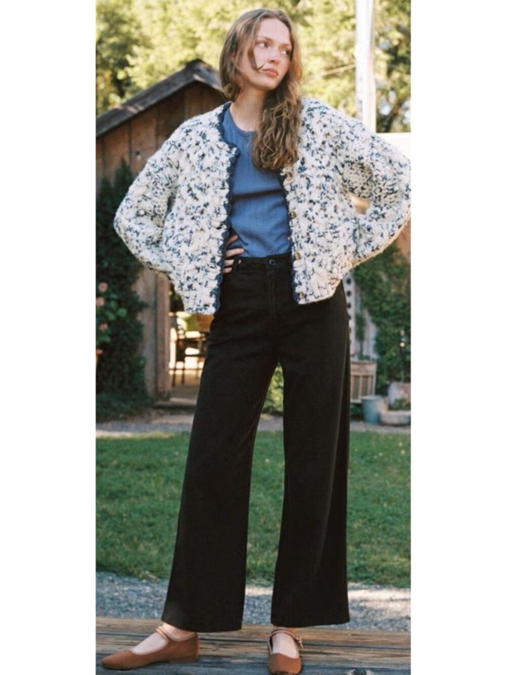 NWT Christy Dawn The Mary Pant Noir Cotton Twill-sz 8
